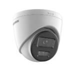 HikVision 8 MP Smart Hybrid Light Fixed Turret Network Camera, 2.8mm, F2.0, IR, White Light up to 30m, 120 dB WDR, H.265+, IP67, built-in microphone, built-in memory card slot, support micro SDXC (512GB), 12Vdc/PoE 6.5W