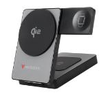 Verbatim Foldable 3-in-1 Qi2 Magnetic Wireless Power Bank 5000 mAh Grey