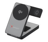 Verbatim Foldable 3-in-1 Qi2 Magnetic Wireless Power Bank 10000 mAh Grey
