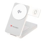 Verbatim Foldable 3-in-1 Qi2 Magnetic Wireless Power Bank 10000 mAh White