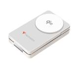 Verbatim Foldable 3-in-1 Qi2 Magnetic Wireless Power Bank 10000 mAh White