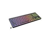 Genesis Gaming Keyboard Thor 430 TKL Wireless, US, RGB Mechanical Outemu Pink, Silent Slim, Black