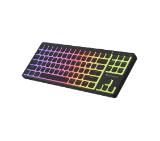 Genesis Gaming Keyboard Thor 430 TKL Wireless, US, RGB Mechanical Outemu Pink, Silent Slim, Black