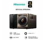 Hisense XR10 Laser Projector, 4K Ultra HD 3840x2160, 6000:1, 6000 lum, 60 Hz, 16:9, Throw ratio 0.84-2.0: 1, VIDAA U9,3 x HDMI, HDR, HDR 10, HDR 10+, DTS Virtual X, 2x8W+15W, Black