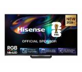 Hisense 55" UR8S, 4K Ultra HD 3840x2160, RGB Mini Led , DLED, Quantum Dot, 180Hz, IPS, HDR 10+, HLG, Dolby Vision IQ, Dolby Atmos, Smart TV,Light Sensor,WiFi 6eGHz, WiFi Direct, BT,2x10 W + 20 W + 2x5 W, Anyview Cast, 4xHDMI, 2xUSB, LAN, CI+, DVB-T2/C/S2
