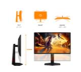 AOC 25G4ZR, 24.5" Fast IPS WLED, 1920x1080@260Hz (OC, Native 240Hz), 1ms GtG, 0.5ms MPRT, 300cd m/2, 1000:1, 80M:1 DCR, Adaptive Sync, FlickerFree, Anti Blue Light, Tilt, Height Adjust, Pivot, Swivel, 2xHDMI, DP