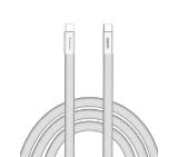 Verbatim Sync & Charge SoftTouch USB-C to C cable 100W 120 cm - White