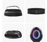 Hisense, WeBoom, Party speaker 2.0 Ch., 140W, BT, 20h play,IP67 Water and Dust Proof,Ambient Light,Dual-way Strap,Built-in Powerbank,Black