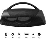 Hisense, VoyageBoom, Party speaker 2.0 Ch., 360W, BT, 24h play,IP67 Water and Dust Proof,Ambient Light,Dual-way Strap,Built-in Powerbank,Dual-level Bass Boost,Black