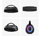 Hisense, VoyageBoom, Party speaker 2.0 Ch., 360W, BT, 24h play,IP67 Water and Dust Proof,Ambient Light,Dual-way Strap,Built-in Powerbank,Dual-level Bass Boost,Black
