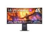 LG 45GX950B-B, 44.5" UltraGear evo OLED, MLA+,0.03 ms, QHD 5K2K (5120x1440), Dual-Mode (5K2K 165Hz ? QHD 330Hz),275 cd/m2,1500000:1,NVIDIA G-Sync,AMD FreeSYnc,USB Type-C,PD 90W,HDR 400,HDMI, DP, 2x7W,PIP,PBP,Tilt,Height,Swivel, Black