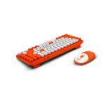 PackardBell The Dot Combo, PBA 600, BT Keyboard and mouse, Ergonomic Slim Design, Quiet Keys, US layout, Orange