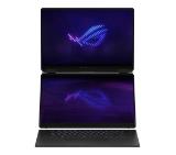Asus ROG Zephyrus Duo 16, GX651AX-SR086X, Intel Ultra 9 16.0 OLED WQXGA+(WQ+) 2880X1800 16:10 Bend+500nits(HDR 1100nits) Glare DCI-P3:100%,120 HzLPDDR5X 64GB (onbd) ,2TB G4,RTX5090 24 GB G5,Wi-Fi 7 ,Backlit Kbd 1-Zone RGB, Windows 11 Pro,Stell