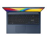 Asus Vivobook X1504VA-BQ5718NA,Intel Core 3 100U 1.2 GHz (10MB Cache, up to 4.7 GHz, 6 cores, 8 Threads), 15.6" FHD,(1920x1080),8GB DDR5 , SSD 256GB, Chiclet Keyboard with Num-key,No OS, Quiet Blue,US, no adapter