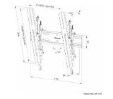 Neomounts Level-850 TV mount wall 40-75" - tiltable - lockable - fast installation